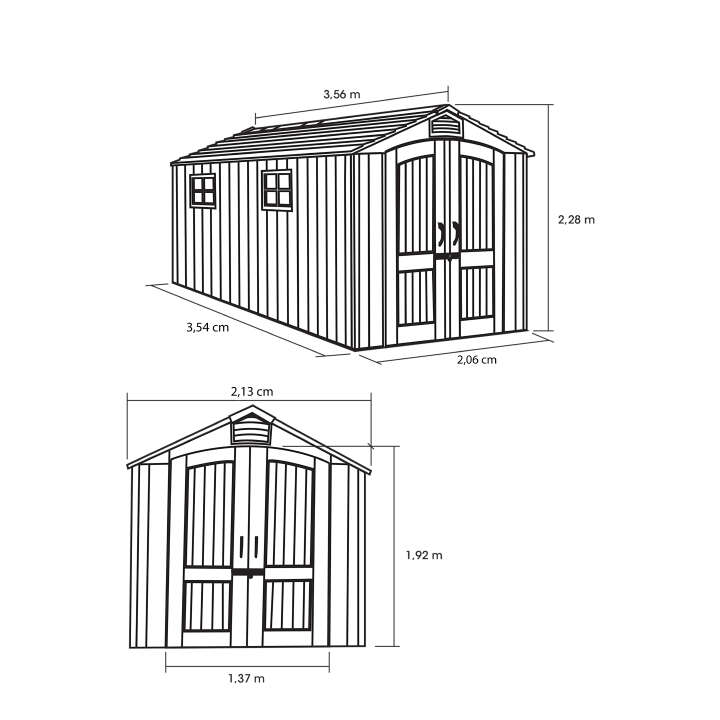 LIFETIME Gerätehaus Terra